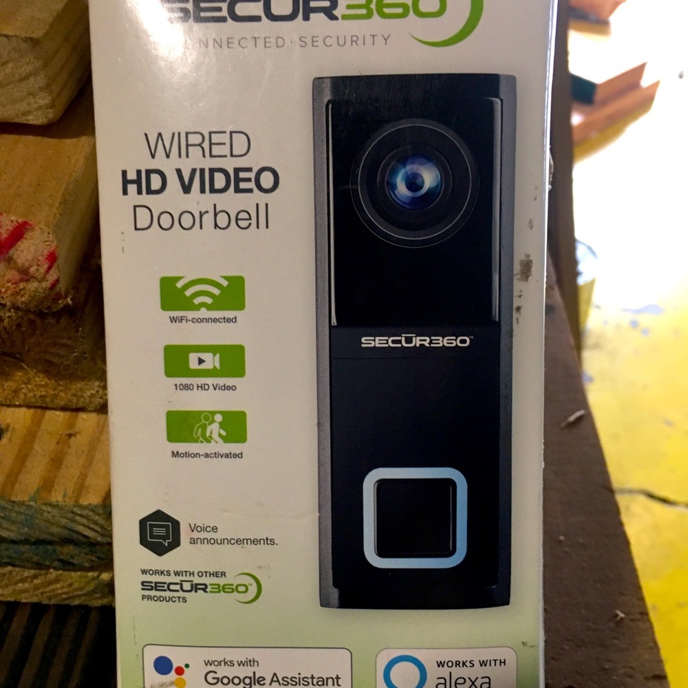 Secure 360 video doorbell